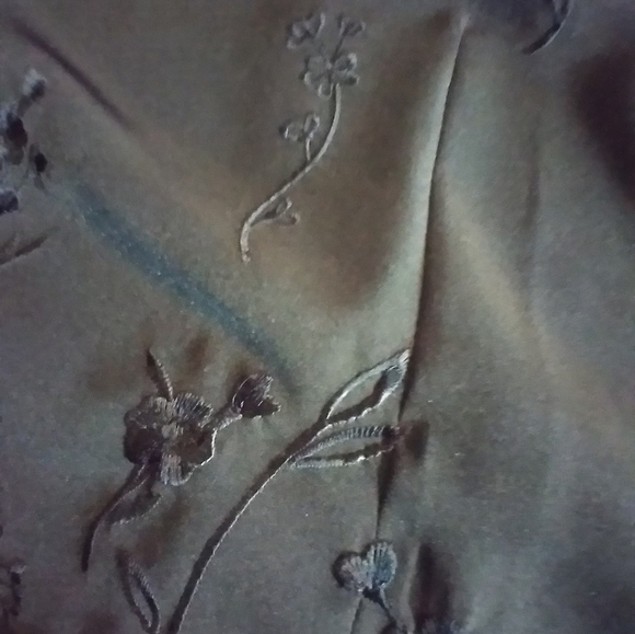 Joanna Womens Black Embroidered Women's Top Size 3X Office Vacation Workwear - Picture 3 of 8